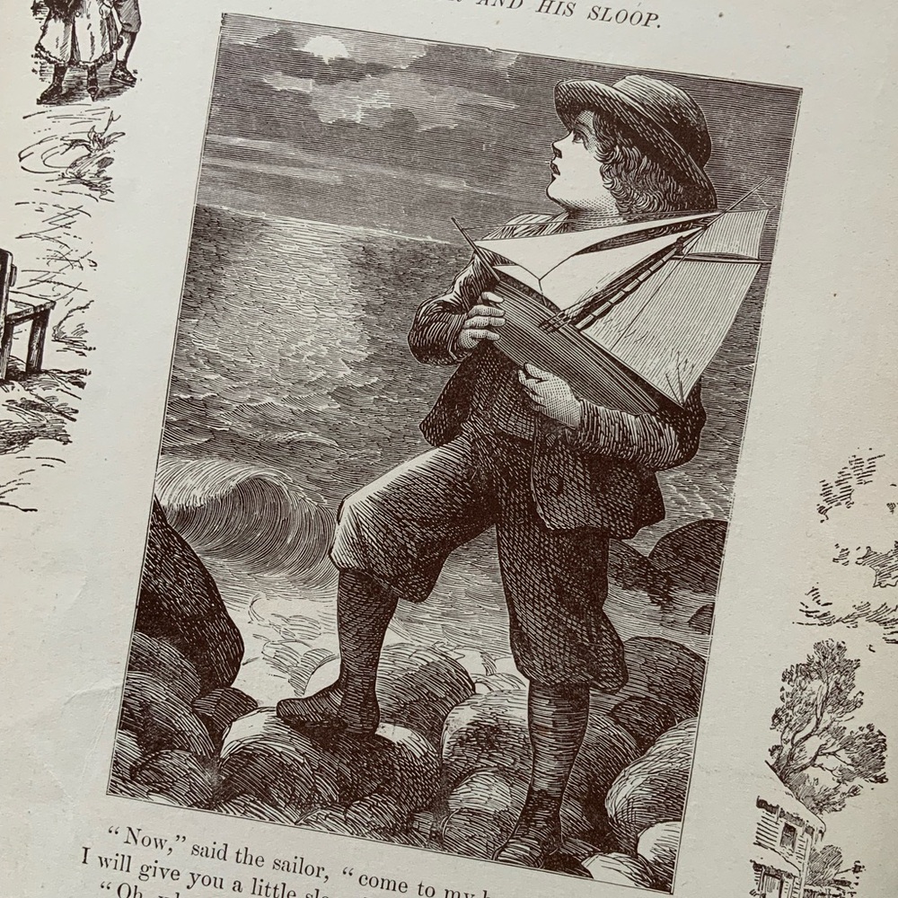 Boy with Boat Image